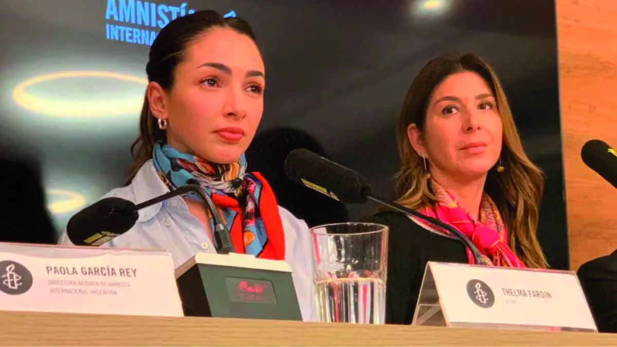 La conferencia de prensa de Thelma Fardin tras la condena de Darthés: “Había perdido la fe en la Justicia”